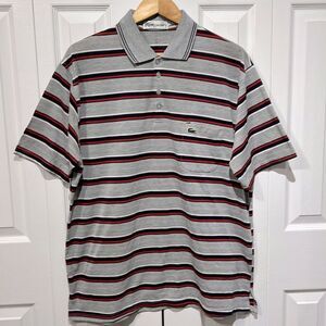 Lacoste Men’s Striped Short Sleeve Polo Shirt‎ Size XL